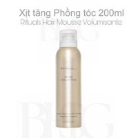 Xịt tăng phồng làm bồng bềnh cho tóc The Rituals Hair mousse volumisante 200ml
