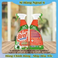 Xịt Tẩy Dầu Mỡ Nhà Bếp Bref Power Dung Tích 750ml Dùng Được Cho Máy Hút Mùi, Lò Nướng - Hàng nội địa Đức