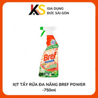 XỊT TẨY RỬA ĐA NĂNG BREF POWER -750ml (tẩy rửa nhà bếp)