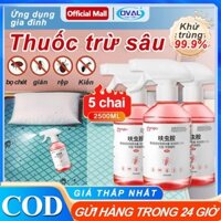 Xịt Thảo Mộc Diệt Muỗi Kiến Gián, Xịt Phòng Tinh Xua Diệt Muỗi, khử mùi, Hiệu quả để tiêu diệt và đuổi côn trùng 1500ML