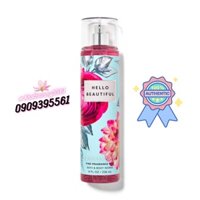 Xịt thơm body mist Bath and Body Works Hello Beautiful 236ml