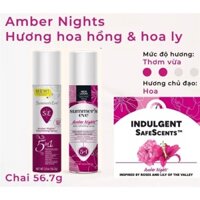 Xịt thơm kháng khuẩn Summer’s Eve 56,7ml - AMBER NIGHTS (Hương hoa hồng,Hoa ly)