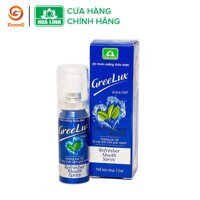 Xịt thơm miệng Greelux thảo dược bạc hà cảm giác mạnh (XANH BIỂN) 12ml - GL1-02 LazadaMall