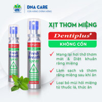 Xịt thơm miệng hương bạc hà Dentiplus không cồn chai 25ml