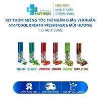Xịt Thơm Miệng Kháng Khuẩn StayCool Breath Freshener 6 Mùi Hương Chai 20ml