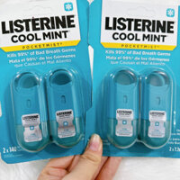 Xịt thơm miệng Listerin Cool Mint vĩ 2 lọ 7.7ml