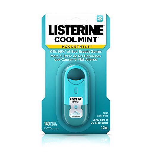 Xịt thơm miệng Listerine Cool Mint Pocket Mist 7.7ml