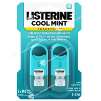 Xịt Thơm Miệng Listerine Cool Mint Pocketmist Fresh Breath Spray Mist, Hộp 7.7 mL, Lốc 2 Hộp