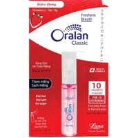 Xịt Thơm Miệng ORALAN Strawberry Dâu Tây                                       8ml