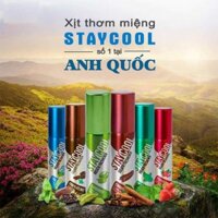 Xịt thơm miệng Staycool nhập khẩu Anh Quốc vị ngẫu nhiên
