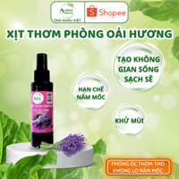 Xịt thơm phòng tinh dầu hoa oải hương ADEVA xịt gối ngủ ngon thơm phòng thư giản, đuổi côn trùng