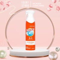Xịt thơm quần áo Bounce Mỹ Rapid Touch Up 3 in 1 giúp quần áo thơm thẳng chống nhăn khử mùi 275g