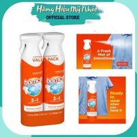 Xịt thơm quần áo Bounce Mỹ Rapid Touch Up 3 in 1 giúp quần áo thơm thẳng chống nhăn khử mùi 275g chính hãng