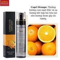 Xịt thơm quần áo Capri Cool SWEET LOVE, nước xịt thơm quần áo 100ML khử mùi hiệu quả  có 7 mùi hương theo cá tính