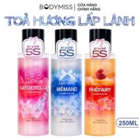 Xịt Thơm Toàn Thân Bodymiss Hương Nước Hoa Có Nhũ, Kim Tuyến Shimmer Body Mist 250ml