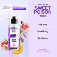 Xịt Thơm Toàn Thân Hương Nước Hoa Kiss My Body Perfume Mist 88ml - Sweet Poison