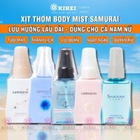 Xịt thơm toàn thân SAMOURAI lưu hương lâu dài, dùng được cho cả nam và nữ 50ml - Hàng Nhật Nội Địa