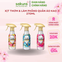 Xịt thơm và làm phẳng quần áo KAO (hương hoa, thảo mộc, việt quất)