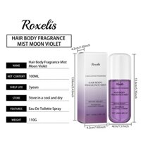 Xịt thơm Violet Fragrance Mist Natural Elegant Fresh Floral Body Fragrance Mist