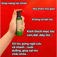 Xịt tóc gừng ngải cứu