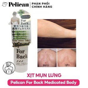 Xịt trị mụn lưng Pelican For Back Body Lotion 100ml