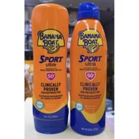 Xịt Và Kem bôi chống nắng Banana Boat Sport Ultra Sunscreen SPF50+