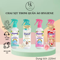 Xịt Vải Hygiene Thơm Và Chống Nhăn Quần Áo Nhanh Chóng 220ml
