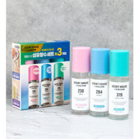Xịt Vải W.DRESSROOM Nước hoa phòng sản xuất độc quyền Daiso Hàn Quốc Xịt làm mát quần áo cỡ du lịch100ml (gói 3)