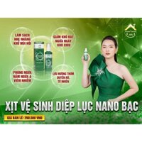 Xịt Vệ Sinh Nano Bạc - Diệp Lục Nano Bạc