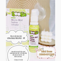 Xịt xông mũi họng phun sương Boogies Micro-Mist Saline Inhaler có thiết kế ống chụp mũi khí dung cho bé từ sơ sinh