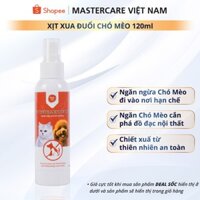 Xịt xua đuổi Chó Mèo MasterCare Ngăn phóng uế bữa bãi Huấn luyện thói quen cho thú cưng Tui Tiến Pet