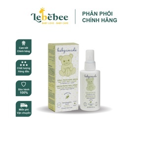 Xịt xua muỗi chiết xuất tía tô đất và cây phong lữ Babycoccole 125ml 0M+