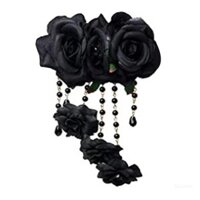 Xixi Goth Kẹp Tóc Ngày Của Cái Chết Tóc Steampunk Barrettes Goth Kẹp Tóc