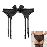 Xixi Nữ Lưới Eo Garter Thắt Lưng Nơ Dây Treo Có Kẹp Cho Vớ