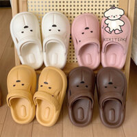 Xixitiao Dép Nhật Bản EVA Sáng Tạo Mềm Mại Dễ Thương Gấu Baotou Lỗ Giày Nữ Mùa Hè Thời Trang Phong Cách Mới Nhà Đế Mềm