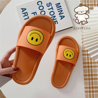 Xixitiao Phong Cách Mới Mặt Cười Dép Nữ Mùa Hè Bên Trong Ra Thoải Mái Phòng Tắm Giày Đi Biển
