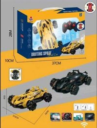 XL25-09A Hộp Xe Đua Điều Khiển 7 Động Tác, Phun Khói, Bánh Xoắn, Chạy Ngang, Có Sạc
