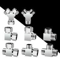[Xl3] Bộ chia ba chiều đa năng 1 / 2 "Vòi kết nối trực tiếp Bộ chia ba chiều Phụ kiện đường ống nước chung một trong hai ra Dày