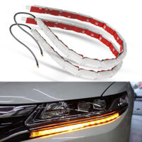 Xm 1 Cặp Đèn LED Dải Xe Chảy DRL LED Chạy Ban Ngày Tuần Tự Linh Hoạt LED Tín Hiệu Bật Cho Xe Lái Xe