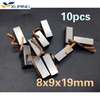 Xm-10 Chiếc 8x9x19mm Bàn Chải Carbon Cho Xe Ô Tô Ô Tô Xe Tải Nóng Quạt Thổi Khí-Blower Động Cơ Ô Tô Bàn Chải Carbon 8x9x19mm