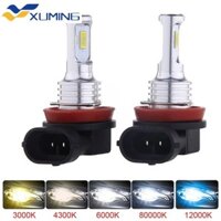 Xm 2 Chiếc H8 H11 CSP Bóng Đèn LED H16 JP 9005 HB3 9006 HB4 Đèn Siêu Sáng Đèn Sương Mù Ô Tô Lái Xe Ngày Chạy Bộ 12V 6000K Trắng
