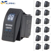 Xm-car Blue LED Switch Chống nước 12V 20A Bar ARB 5P Push Rocker Công tắc bật tắt Đèn LED Swites