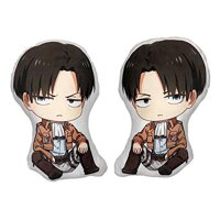 XMKMHomeLove Attack on Titan Levi Ackerman 48x35cm(18.9in x 13.8in) Double-Sided Printed Stuffed Plush Pillow Cartoon Soft Plush Toy Cute Doll