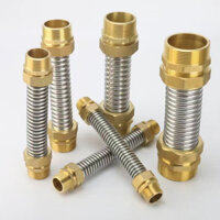 [Xny] Ống sóng điều hòa trung tâm bằng thép không gỉ 304 Dây ngoài đôi Đầu đồng Vòi kim loại Quạt ống đĩa 20 / 25 / 32mm DN15 / 20 / 25 / 32