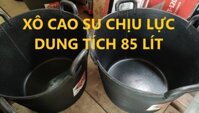 Xô cao su 85 lit hiệu Rubi đựng tất cả các vật liệu