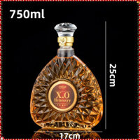 Xo Chai Rượu Rỗng, Chai Nho, Rượu Vang Đỏ, Vodka, Chai Rượu Cao Cấp, Bình, Chai Thủy Tinh Đóng Gói Phụ Đơn Giản