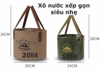 Xô chứa nước camping siêu gọn 10 và 20 lít