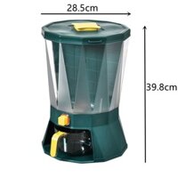 Xô Cơm Gia Đình Phân Vùng Ngũ Cốc Nhà Bếp Đa Năng Hộp Bảo Quản Lưới Xoay Gạo Thùng Bảo Quản Tự Động Đầu Ra Gạo Hộ Gia