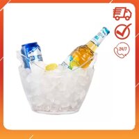 Xô đá nhựa dùng ướp lạnh đồ uống