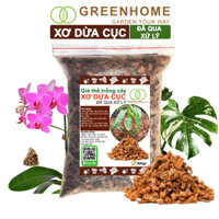 Xơ dừa cục đã qua xử lý, size 1-2cm, bao 400gr, giá thể kiểng lá, phong lan Greenhome - XƠ DỪA CỤC 1-2CM